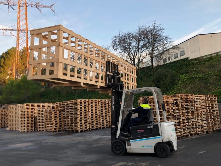 jaula de madera para exportación